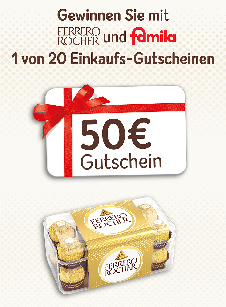 Ferrero Gewinnspiel mit Famila