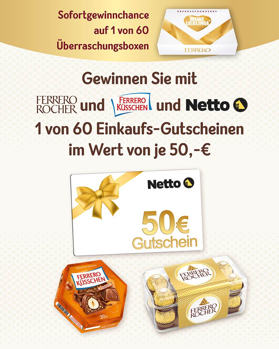 Ferrero Gewinnspiel mit Netto