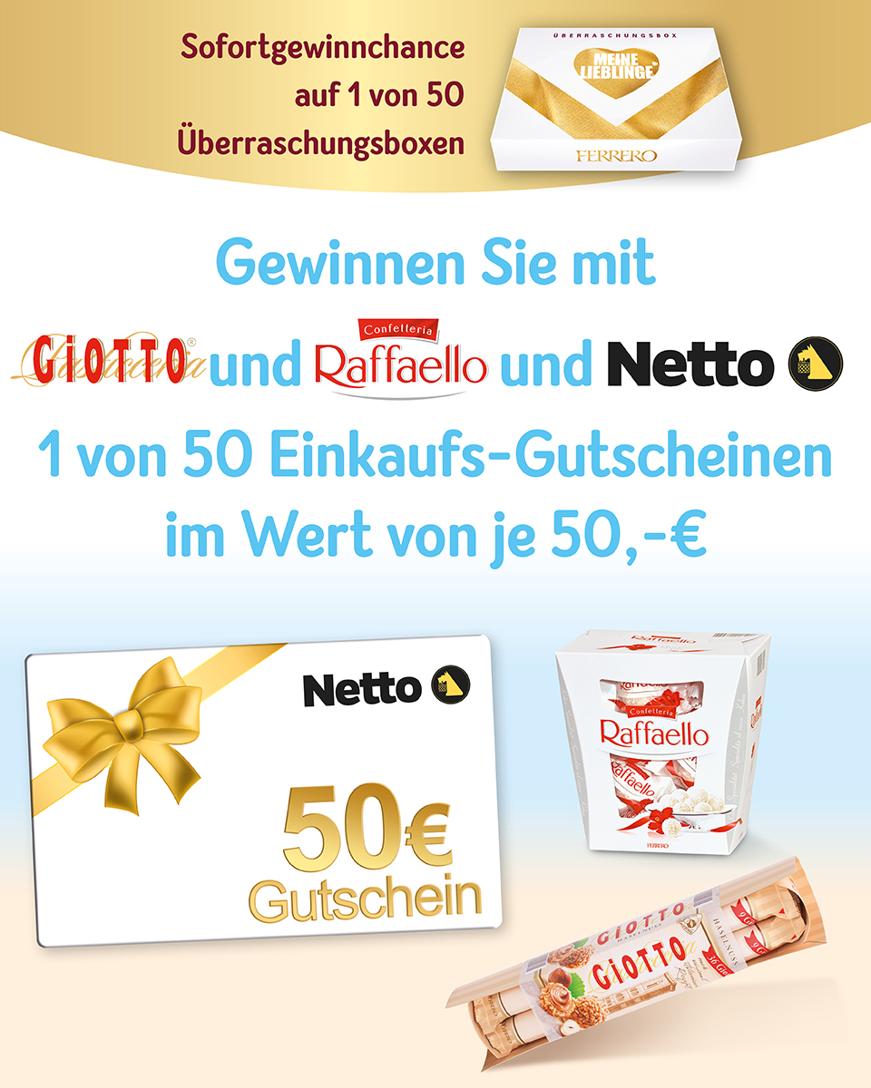 Ferrero Gewinnspiel mit Netto