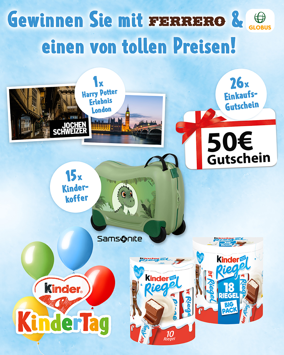 Ferrero Gewinnspiel mit Globus
